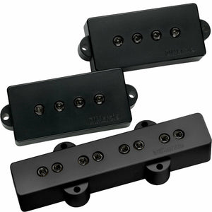 NEW DiMarzio DP126 Model Model P + J 4-String Pickup Set Bridge and Neck - BLACK