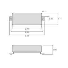 Load image into Gallery viewer, NEW DiMarzio DP243 PG-13 Bridge Mini-Humbucker - NICKEL COVER