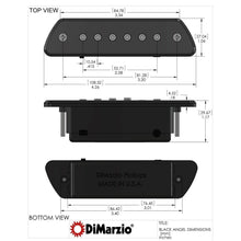 Load image into Gallery viewer, NEW DiMarzio DP234 The Black Angel Acoustic Soundhole Guitar Pickup - BLACK