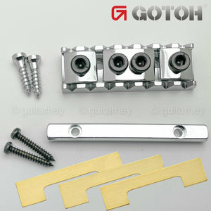 NEW Gotoh GLN-7 Locking Nut 7-String - Top Mount Type - 48mm Width - CHROME