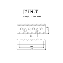 Carregar imagem no visualizador da galeria, NEW Gotoh GLN-7 Locking Nut 7-String - Top Mount Type - 48mm Width - CHROME