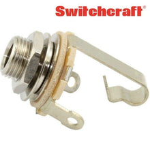 Load image into Gallery viewer, NEW DiMarzio Switchcraft # 11 1/4&quot; Input Output Jack Mono For Guitar &amp; Bass