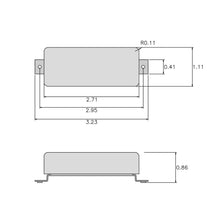 Load image into Gallery viewer, NEW DiMarzio DP241 Vintage Minibucker Bridge Model Mini Pickup - NICKEL COVER