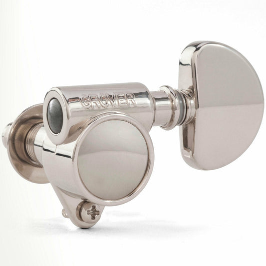 NEW Grover Rotomatic 3x3 Tuners Milk Bottle Profile Keys - 102V Series - NICKEL