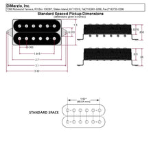 Load image into Gallery viewer, NEW DiMarzio DP100 Super Distortion Bridge Humbucker Standard Spaced - BLACK