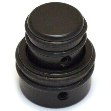 NEW Hipshot Stacked No-Slip O-Ring Knob for Guitar/Bass 6mm/8mm Shafts - BLACK