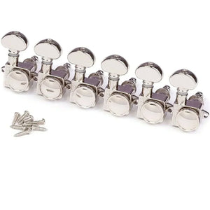 NEW Grover 505F Rotomatic Roto-Grip Locking Vintage 6 Inline Tuners - NICKEL