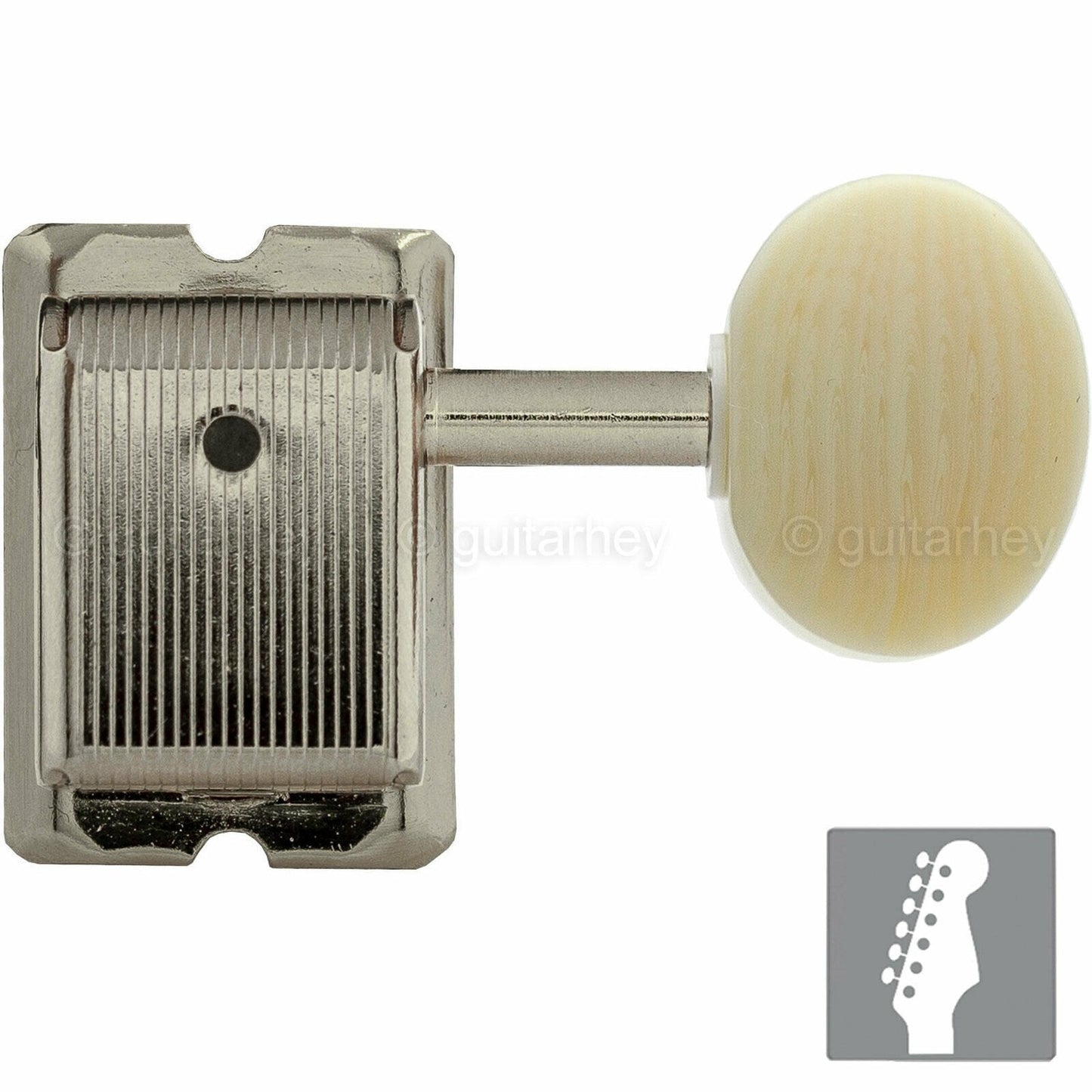 NEW Gotoh SD91-M5 6-In-Line Vintage Style Tuners for Fender Strat Tele - NICKEL