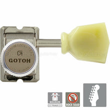 Load image into Gallery viewer, NEW Gotoh SD91-SL MGT Locking Tuners 6 in line Set w/ Keystone Buttons - NICKEL