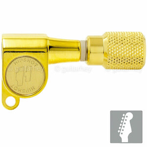 NEW Hipshot Mini 6-In-Line STAGGERED w/ KNURLED Buttons Right Handed - GOLD