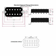 Carregar imagem no visualizador da galeria, NEW DiMarzio DP257 Illuminator Bridge Guitar Humbucker Standard Spaced - BLACK