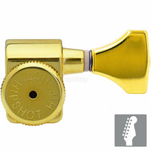 Load image into Gallery viewer, NEW Hipshot Non Stag Tuners Kit Fender® Directrofit™ LOCKING HS Buttons - GOLD