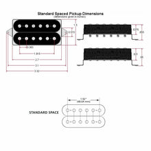 Carregar imagem no visualizador da galeria, Captador DiMarzio DP159 Evolution® Humbucker Ponte Espaçamento Standard - PRETO