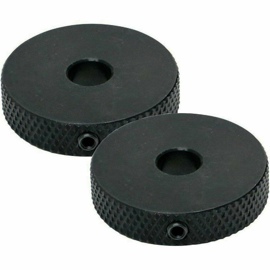NEW (2) Jaguar/Jazzmaster Style Preset Control Plate Wheel Roller Knob Set Screw