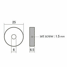 Carregar imagem no visualizador da galeria, NEW (2) Jaguar/Jazzmaster Style Preset Control Plate Wheel Roller Knob Set Screw