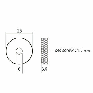 NEW (2) Jaguar/Jazzmaster Style Preset Control Plate Wheel Roller Knob Set Screw