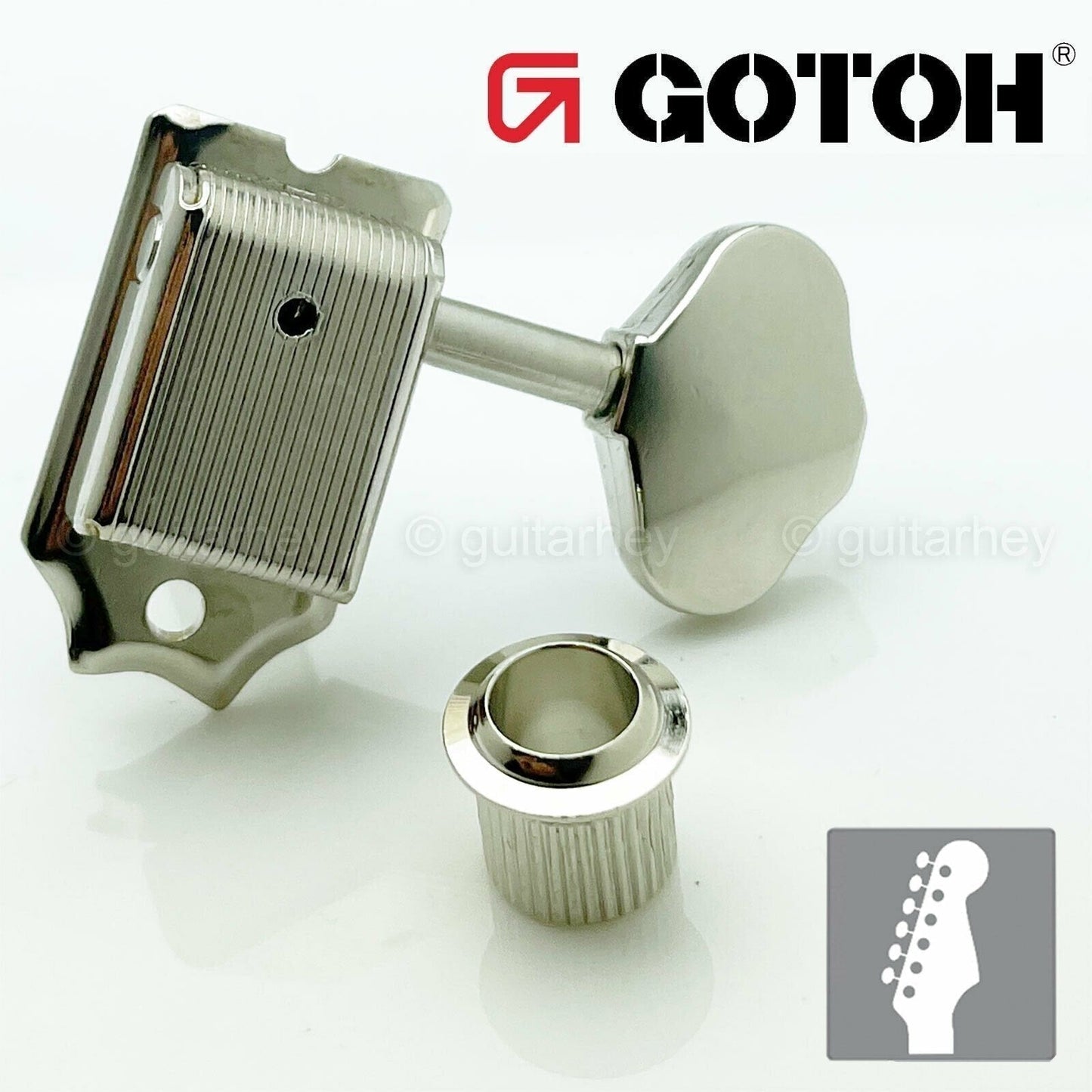 NEW Gotoh SD91-06M 6 in-line Vintage Style Tuners for Fender Strat Tele - NICKEL