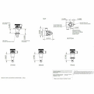 Hipshot LOCKING Tuners 6 in line STAGGERED w/ SMALL Pearl LEFT-HANDED - NICKEL