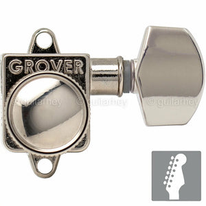 NEW Grover 505F Rotomatic Locking Tuners Vintage 6 In-line HEX keys - NICKEL