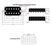 Load image into Gallery viewer, NEW DiMarzio DP151 PAF Pro Guitar Humbucker Standard Spaced - BLACK/CREAM