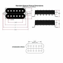 Load image into Gallery viewer, NEW DiMarzio DP152 Super 3 Bridge Humbucker Standard Spaced - BLACK