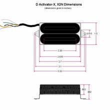 Load image into Gallery viewer, NEW DiMarzio DP222 D Activator-X Bridge Guitar Humbucker Universal Space - BLACK