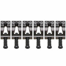 Load image into Gallery viewer, NEW (6) Gotoh S200 SOLID BRASS Saddles 10.8mm for 510T Tremolos - COSMO BLACK