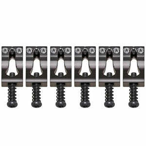 NEW (6) Gotoh S200 SOLID BRASS Saddles 10.8mm for 510T Tremolos - COSMO BLACK