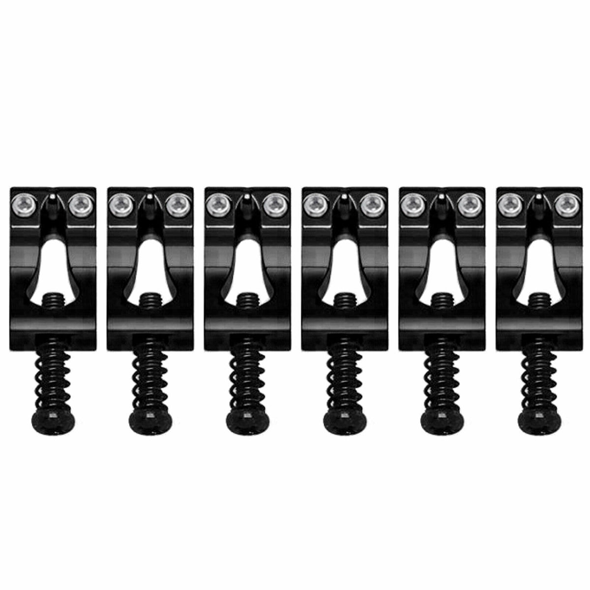 NEW (6) Gotoh S200 SOLID BRASS Saddles 10.8mm for 510T Tremolos - BLACK