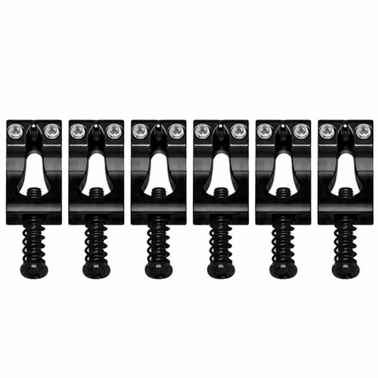 NEW (6) Gotoh S200 SOLID BRASS Saddles 10.8mm for 510T Tremolos - BLACK
