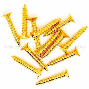 NEW (12) Gotoh Tele/Telecaster Guitar Bridge Mounting Screws 20mm Long - GOLD