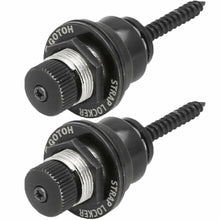 Load image into Gallery viewer, NEW Gotoh SLR-2 Quick Twist Release Strap Lock System PAIR Guitar/Bass - BLACK