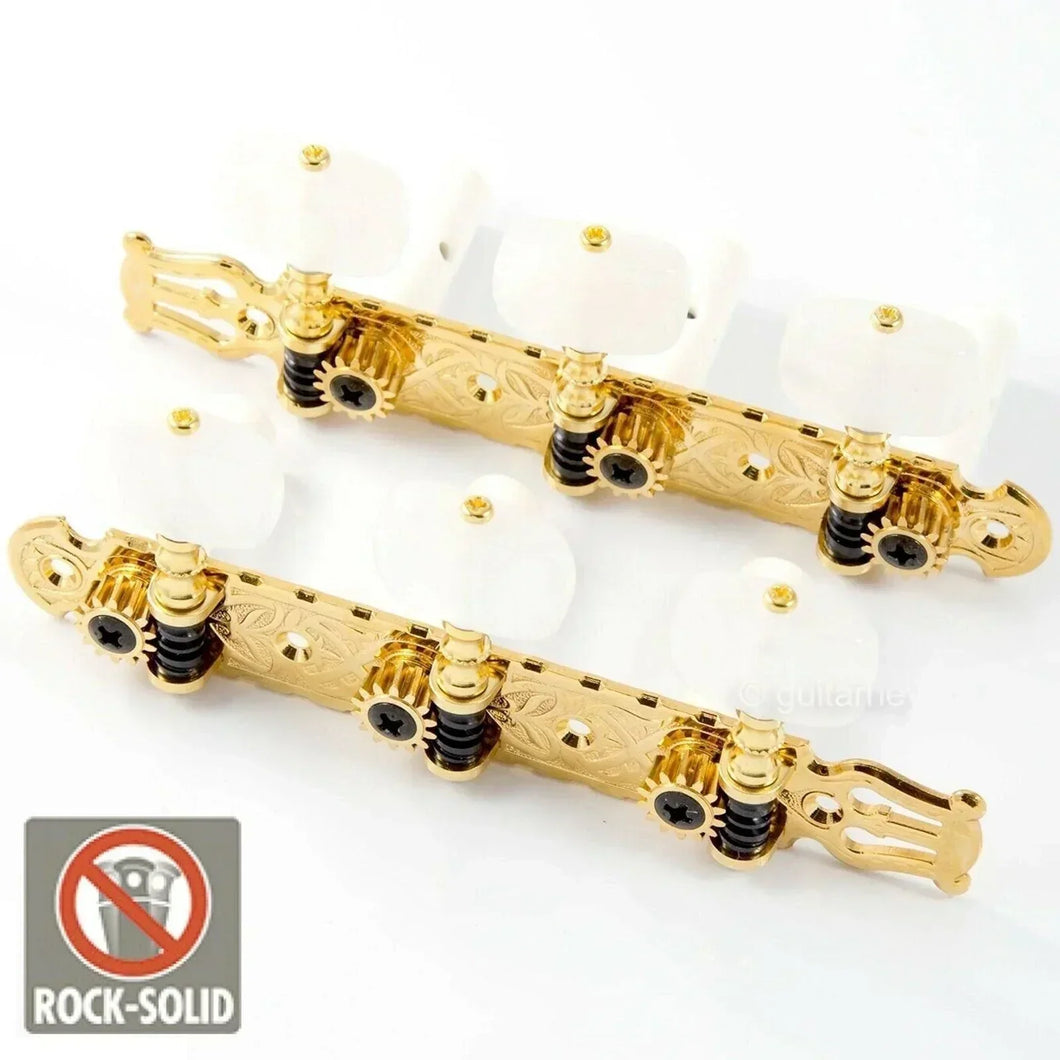 Gotoh 35G1600-1W Classical Guitar Tuning Machine Heads w/ Screws - FINISH GOLD