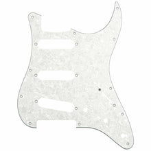 Load image into Gallery viewer, 3-Ply Pickguard for Stratocaster/Strat® USA MIM Standard SSS 11-Hole WHITE PEARL