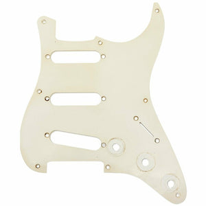 NEW 1-Ply Pickguard for '57 Fender® Stratocaster® Strat® SSS 8-Hole RELIC WHITE