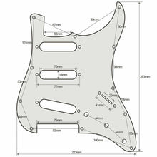 Carregar imagem no visualizador da galeria, RELIC 3-Ply Pickguard for Stratocaster/Strat® USA MIM SSS 11-Hole - MINT CREAM