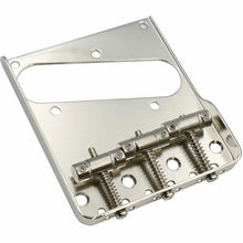 Load image into Gallery viewer, NEW Gotoh - One Side Cut - Hosco Original Tele Bridge Titanium Saddles - NICKEL