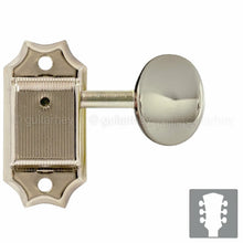 Carregar imagem no visualizador da galeria, NEW Gotoh SD90-05M Tuners Tuning Vintage Keys Set L3+R3 OVAL Button 3x3 - NICKEL