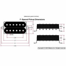 Carregar imagem no visualizador da galeria, NEW DiMarzio DP100 Super Distortion Bridge Humbucker F-Spaced - BLACK