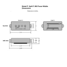 Load image into Gallery viewer, NEW DiMarzio DP122 DiMarzio Model P Jazz for PB Fender Style Bass Pickup - CREAM