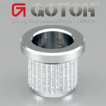 Load image into Gallery viewer, NEW (4) Gotoh TLB-2 String Body Ferrules for BASS Through Body - CHROME