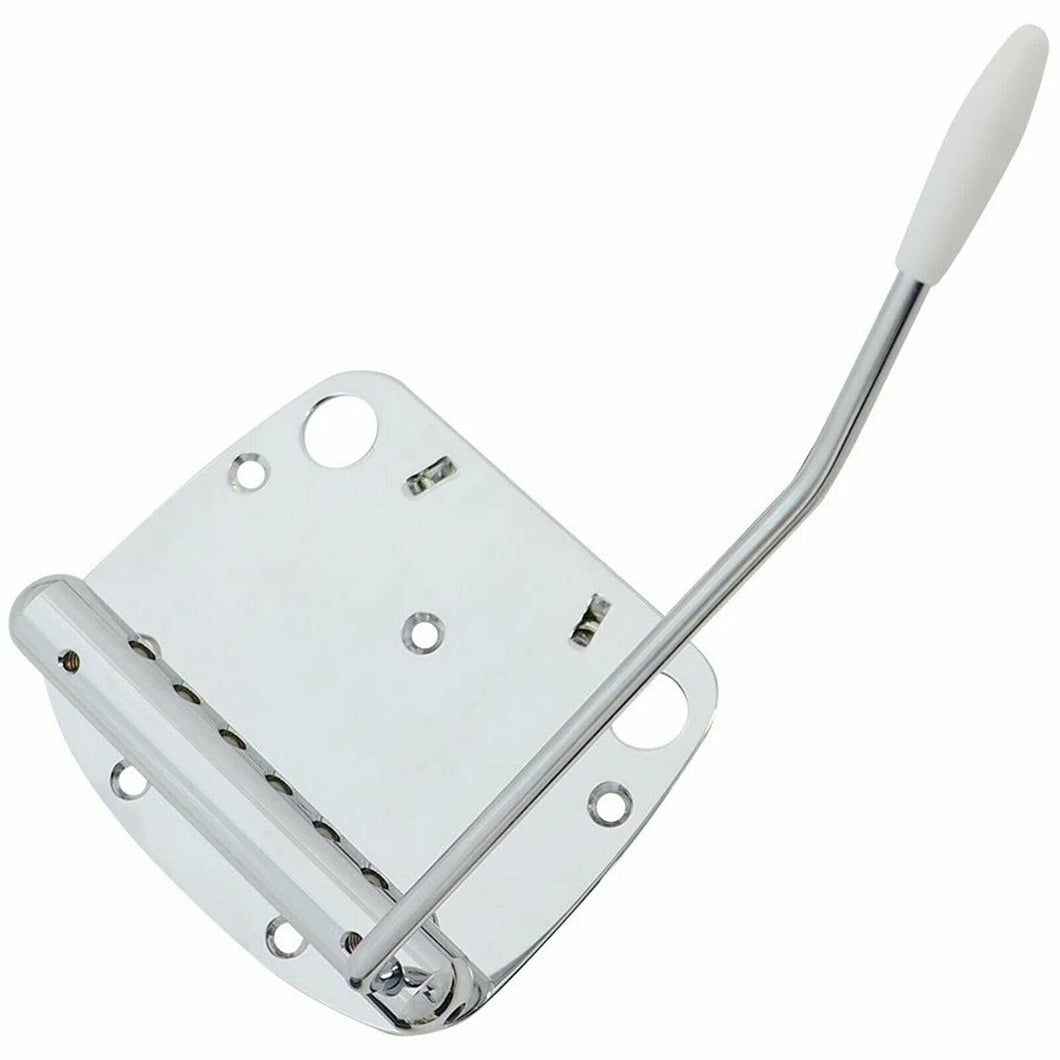 NEW Mustang TREMOLO Tailpiece Bridge Vibrato & Whammy for Fender Guitar - CHROME