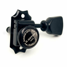 Carregar imagem no visualizador da galeria, NEW Gotoh SD90-SLB MGTB MAGNUM LOCKING Tuners L3+R3 w/ Black Buttons 3x3 - BLACK