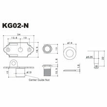 Load image into Gallery viewer, NEW Gotoh KG02-N Premium BRASS Guitar Tuners w/ Real Mother of Pearl Buttons