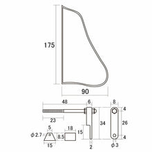 Load image into Gallery viewer, NEW Bound SMALL Tortoise Pickguard for Gibson® Cutaway Style Jazz Nickel Bracket