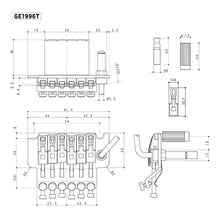 Carregar imagem no visualizador da galeria, NEW Gotoh GE1996T Floyd Rose Locking Tremolo Bridge - 40mm Block - BLACK SATIN