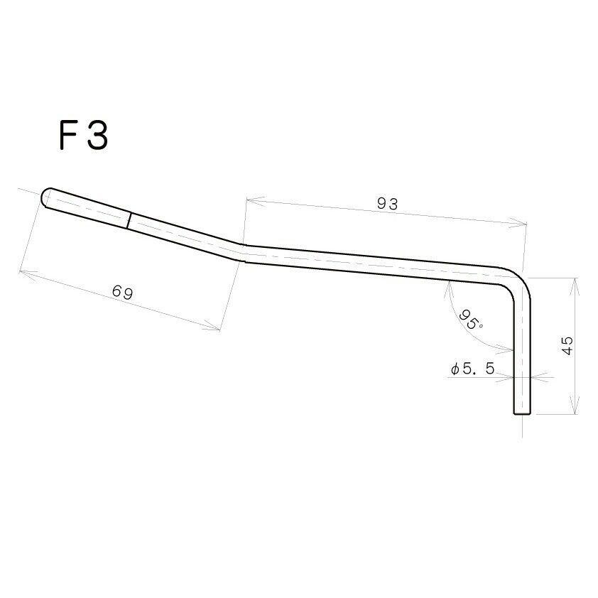 NEW Gotoh F3 LEFTY Whammy Bar GE1996T Floyd Rose Tremolo System Bridge - BLACK
