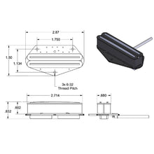Load image into Gallery viewer, NEW Seymour Duncan STHR-1b Hot Rails Lead for Tele Guitar Pickup - BLACK