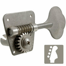 Load image into Gallery viewer, NEW Gotoh FB30 RELIC 4 In-Line Clover Bass Tuners Vintage Fender - AGED NICKEL