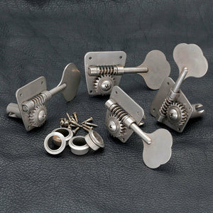 NEW Gotoh FB30 RELIC 4 In-Line Clover Bass Tuners Vintage Fender - AGED NICKEL